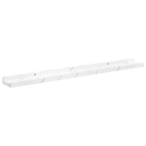 Maison Exclusive - Væghylde 4 stk Marmor hvid 80 x 9 x 3 cm