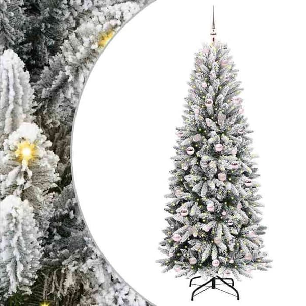 Maison Exclusive - Konstgjord Julgran Vit 210 cm