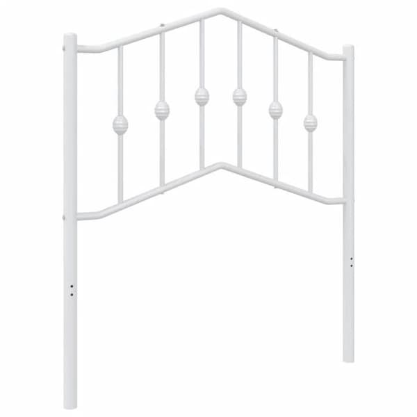 Maison Exclusive - Erstatnings hovedgærde metal hvid 80 cm