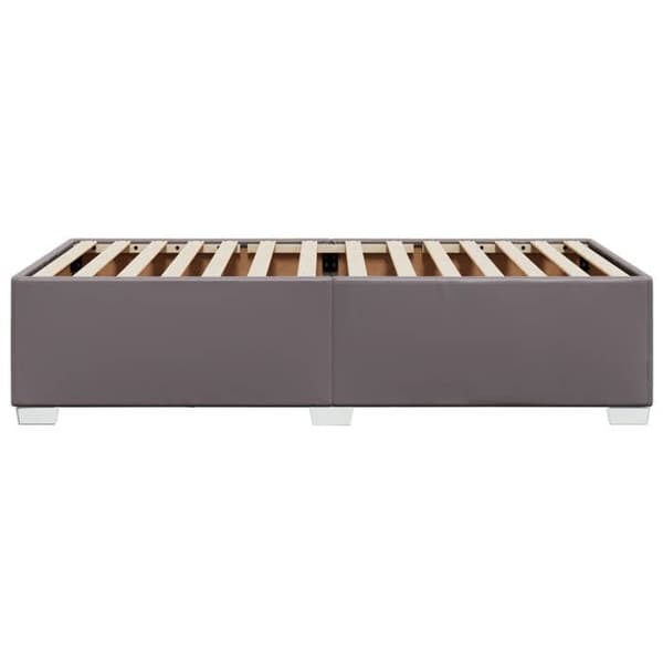 Maison Exclusive - Sängram utan madrass grå 80x200 cm konstläder Grå