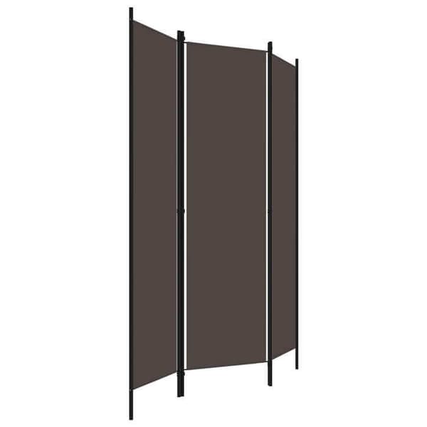 Maison Exclusive - Avskiljande vägg 3 paneler Brun 150x180 cm
