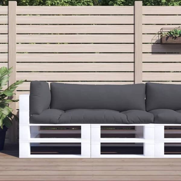 Maison Exclusive - Pallet puder sæt af 3 antracit stof