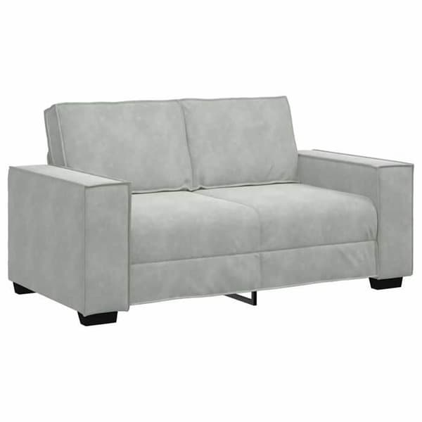 Maison Exclusive - Soffa 3 delar Ljusgrå Sammet Ljusgrått