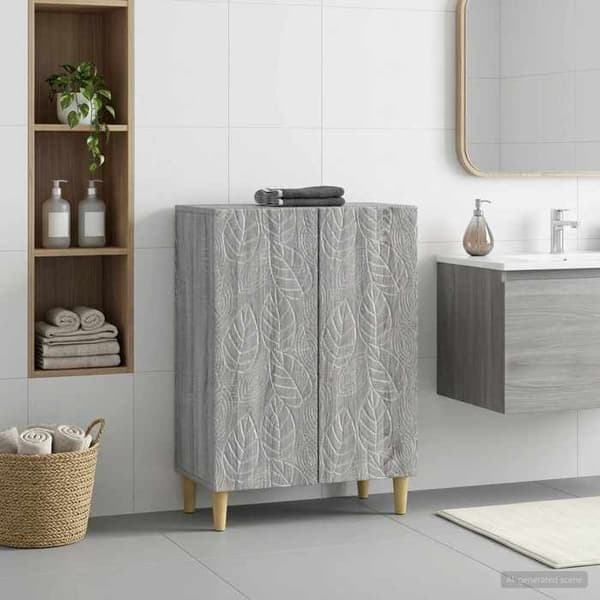 Maison Exclusive - Förvaringsmöbel för Badrum DELFT Sonoma grå Sonoma grå