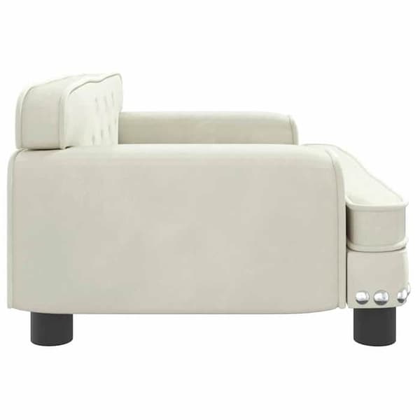 Maison Exclusive - Koiran sänky, kerma 70x45x30 cm sametti Grädde