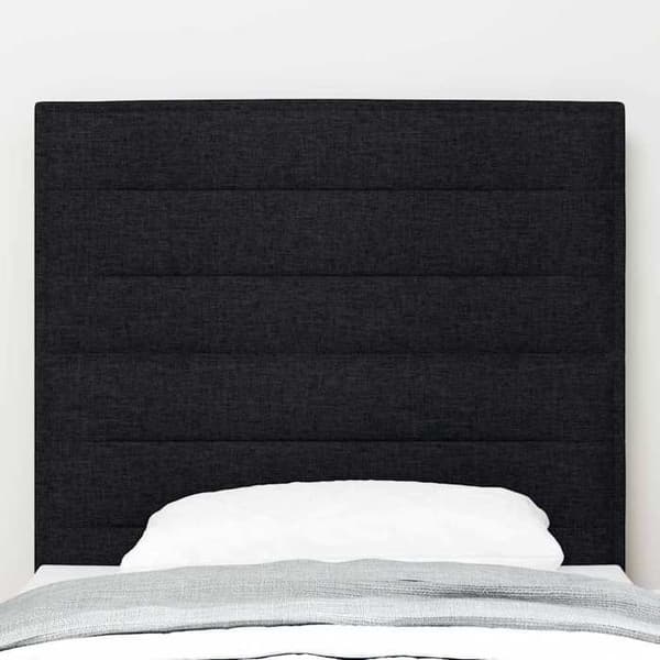 Maison Exclusive - LED-hovedgærde med sorte LED-strips 80 cm stof