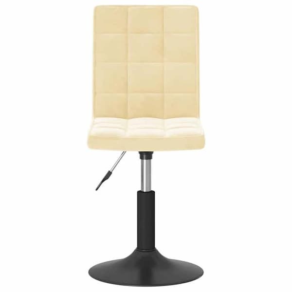 Maison Exclusive - Snurrande matstolar set om 2 i krämfärgad sammet