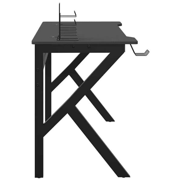 Maison Exclusive - Spilbord med K-formede ben Sort 110x60x75 cm