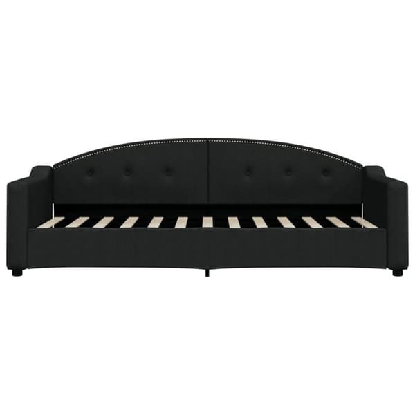 Maison Exclusive - Dagbed med sort madras 80x200 cm stof