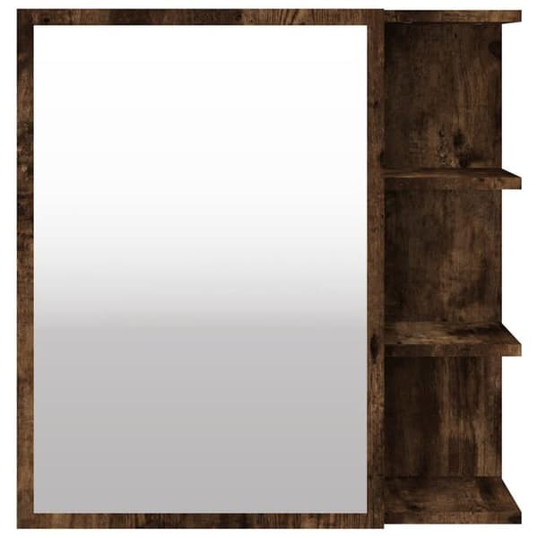 Maison Exclusive - Spejlskab til badeværelse Røget eg 62,5x20,5x64 cm