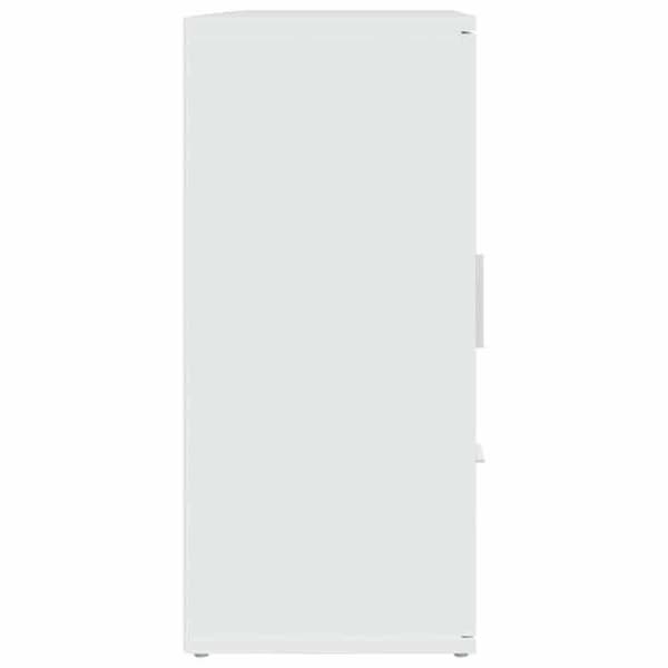 Maison Exclusive - Vit buffé 91x29,5x65 cm ingenjörsträ