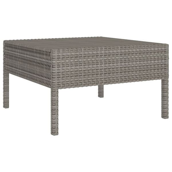Maison Exclusive - Trädgårdsmöbler 9 delar med kuddar, flätad resin, grå