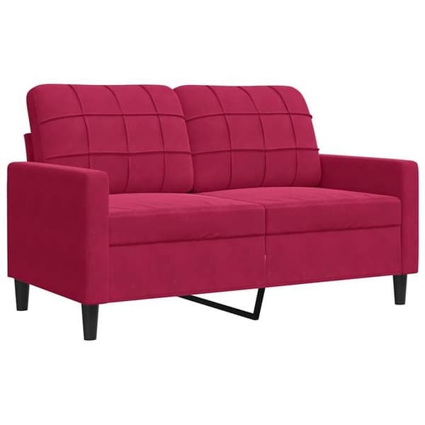 Maison Exclusive - 2-paikkainen sohva Bordeaux-punainen 120 cm Sametti