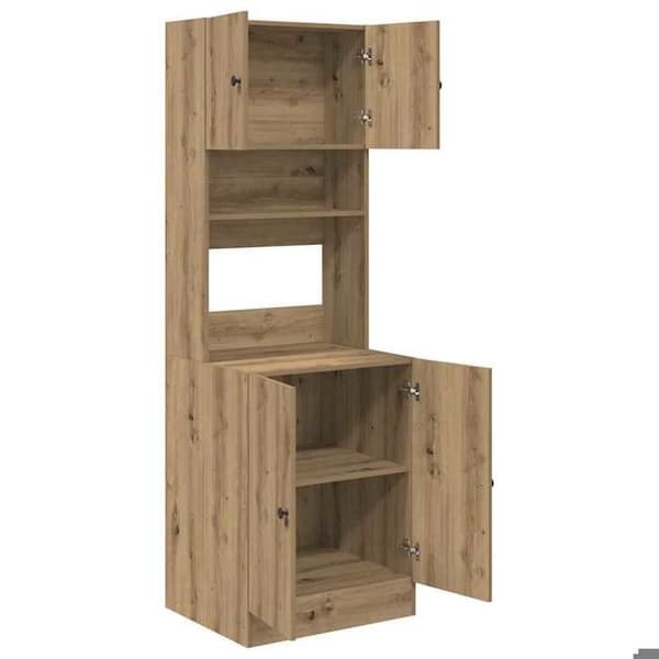 Maison Exclusive - Buffet i håndlavet egetræ 60 x 50 x 180 cm