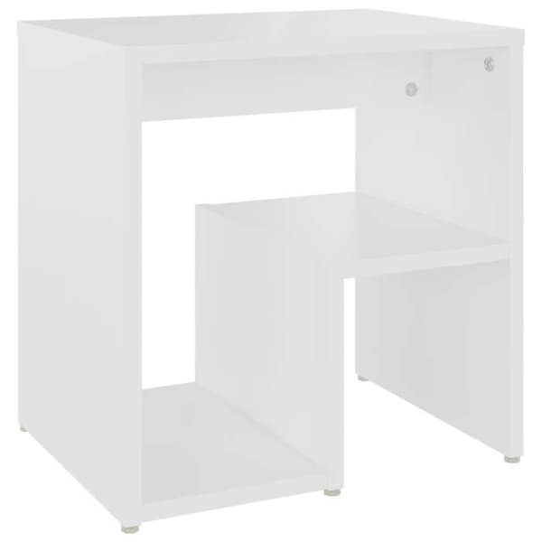 Maison Exclusive - Sängbord vit 40x30x40 cm ingenjörsträ Matt vit