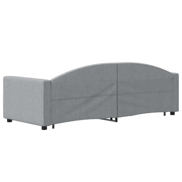 Maison Exclusive - Sovesofa med udtræk uden madras lys grå 80x200 cm