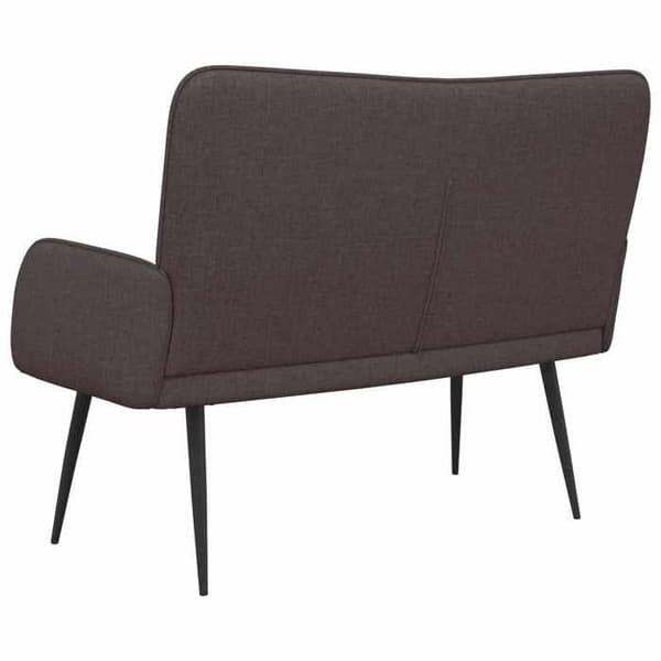 Soffa 2 platser - MAISON EXCLUSIVE - Soffa 2 platser - Mörkbrun - Polyester tyg - 115 x 61 x 87 cm Mörkbrun