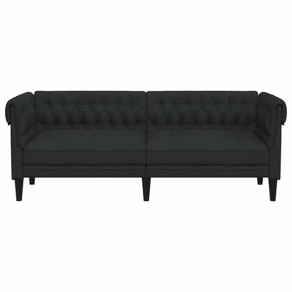 Maison Exclusive - Chesterfield sofa 3 pladser sort stof