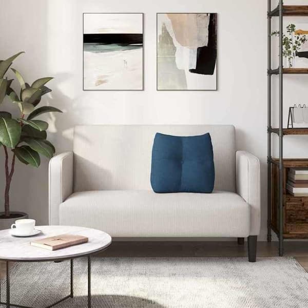 Selkätyyny - MAISON EXCLUSIVE - 45 x 24 x 50 cm - Sininen - Samettikangas - Polyesteritäyte Blå