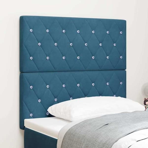 Maison Exclusive - Tummansininen pääty 90 cm Sametti Mörkblå