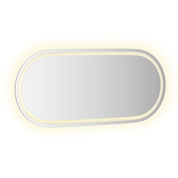 Maison Exclusive - LED-badrumsspegel 100x45 cm oval