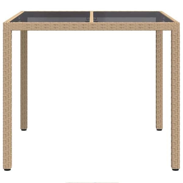 Maison Exclusive - Havebord Beige 90 x 90 x 75 cm polyrotin beige
