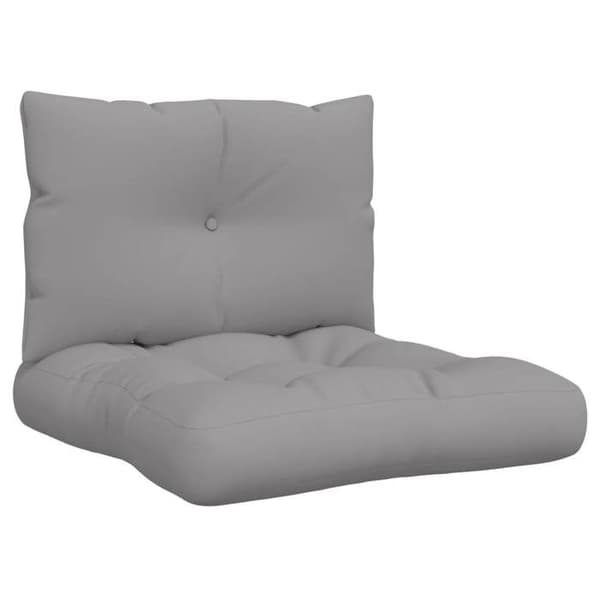 Maison Exclusive - Palettkuddar set om 2 grå tyg