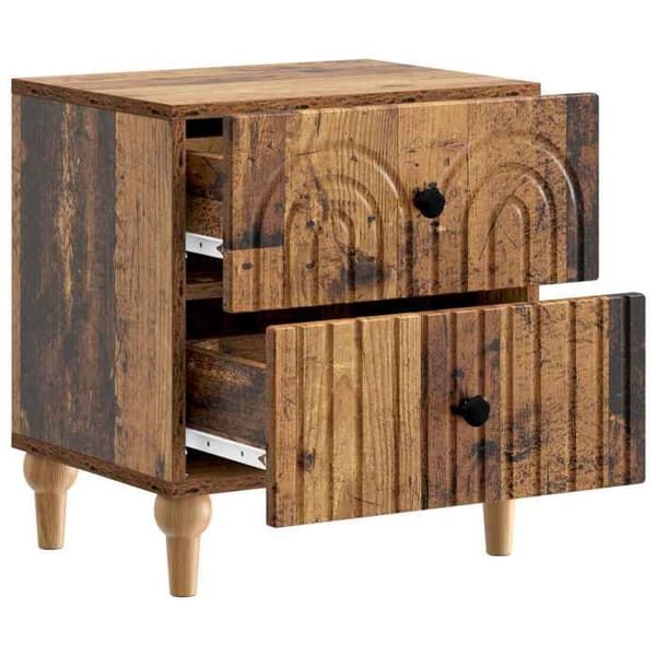 Maison Exclusive - Sängbord 2 st Antik trä 43 x 34,5 x 48 cm