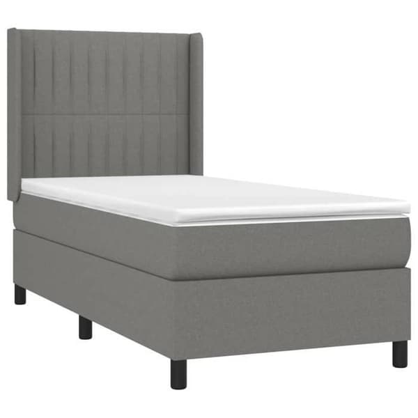Maison Exclusive - Sängyn sälepohja LED Harmaa 90x190cm Kangas
