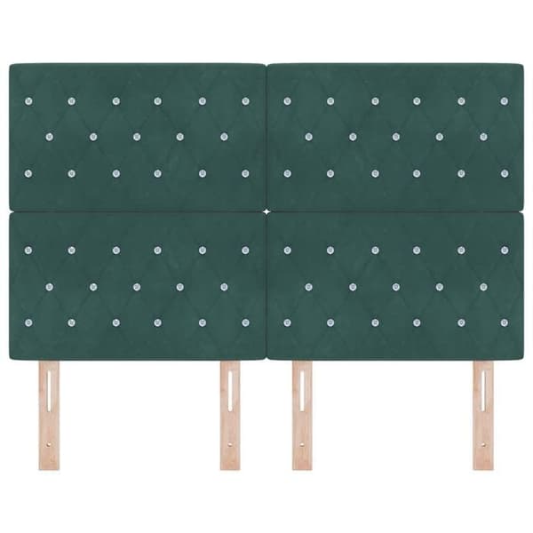 Maison Exclusive - Tummanvihreä pääty 160 cm Sametti