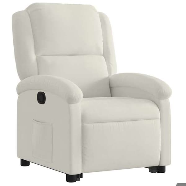 Maison Exclusive - Recliner i krämfärgad sammet