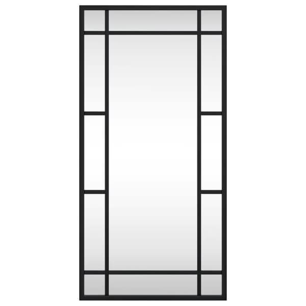 Maison Exclusive - Svart väggspegel 30x60 cm rektangulär järn