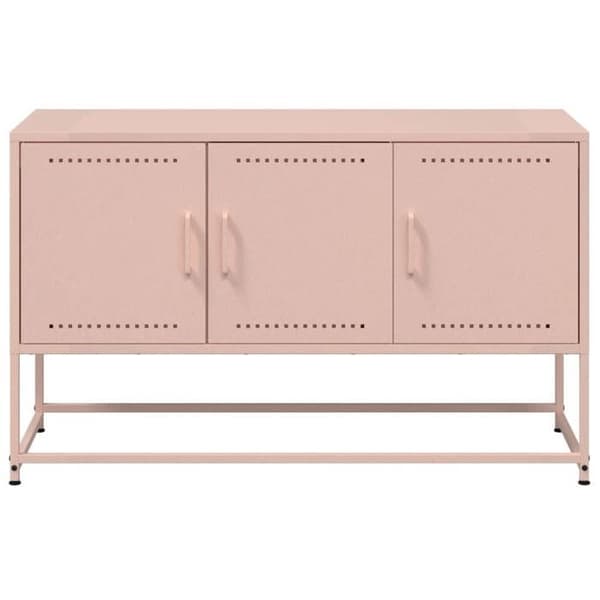 Maison Exclusive - TV-møbel rosa 100,5x39x60,5 cm stål