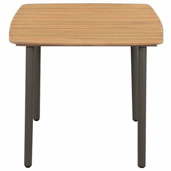 Maison Exclusive - Trädgårdsbord 80 x 80 x 72 cm Solid akaciaträ och stål