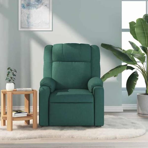 Maison Exclusive - Recliner massagestol Mörkgrön Tyg
