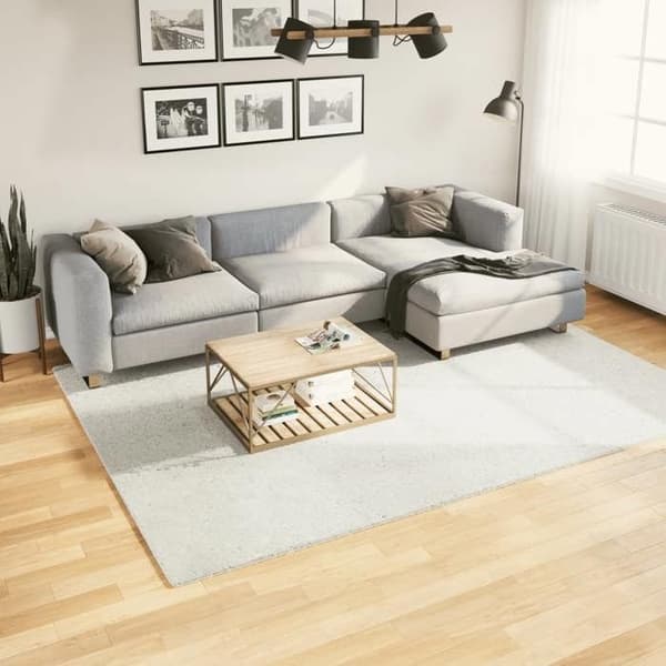 Tæppe - MAISON EXCLUSIVE - OVIEDO - 200x280 cm - Creme - 100% Polyester Grädde