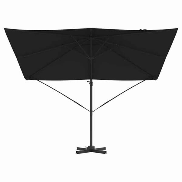 Maison Exclusive - Parasol Roma Sort 286 x 284 x 265 cm Aluminium og polyester