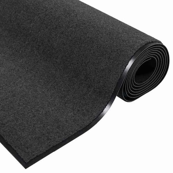 Maison Exclusive - Anthracite ja musta sisäänkäyntimatto 90 x 150 cm 100% polyamidia