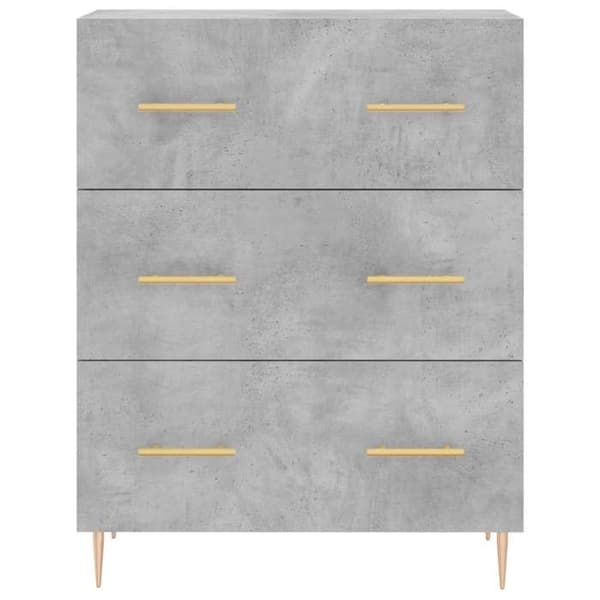 Maison Exclusive - Buffé grå betong 69,5x34x90 cm ingenjörsträ