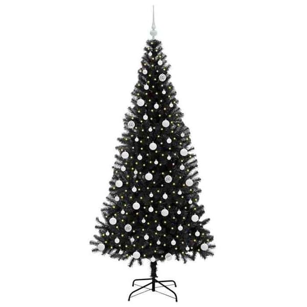 Maison Exclusive - Sort Juletræ 210 cm PVC Svart