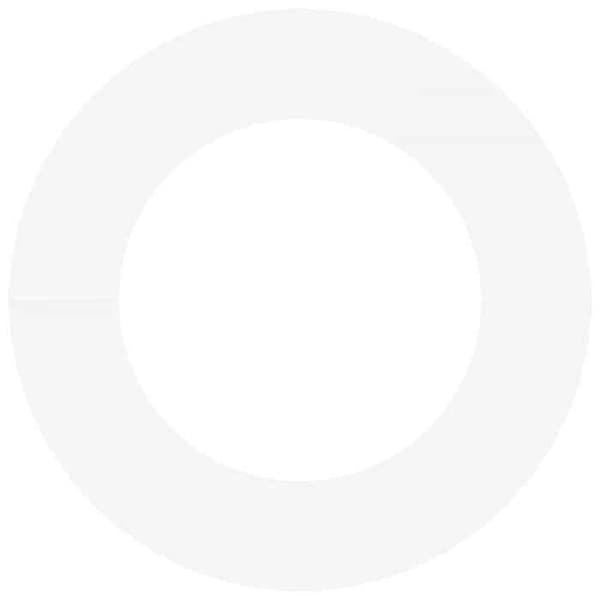 Trädring - EXKLUSIVT HUS - Dekorativ ring 5 st - Vit - Ø50/80 cm - Stål