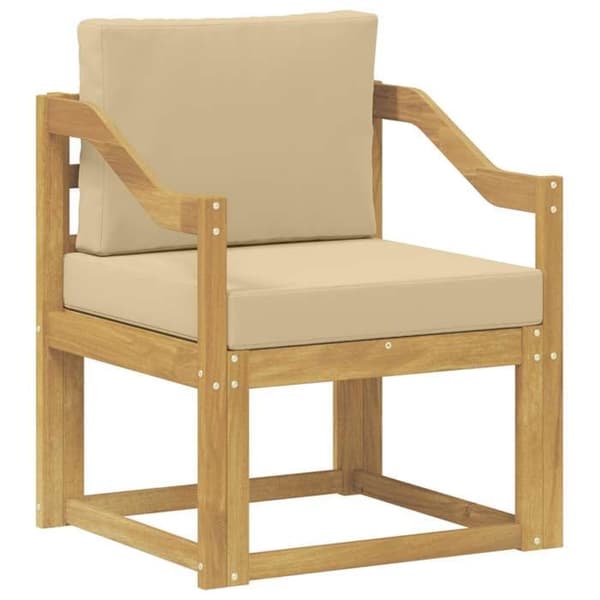 Maison Exclusive - Valkoinen ja beige polyesterista valmistettu ulkokaluste