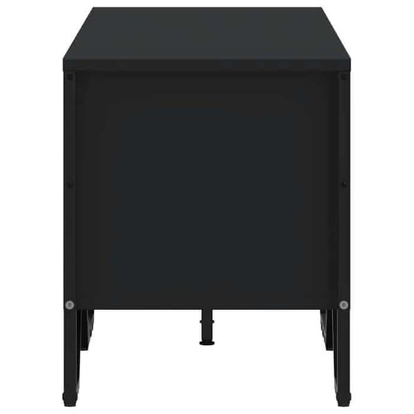 Maison Exclusive - Sort TV-møbel 122x34x41 cm ingeniørtræ