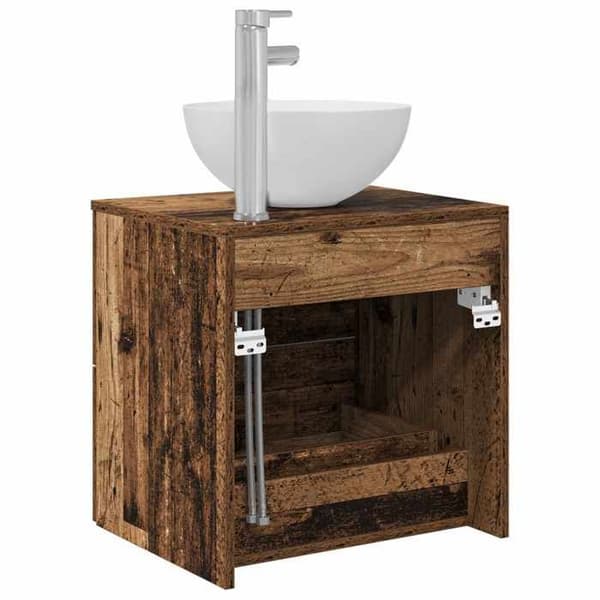 Maison Exclusive - Vaniteetti seinälle kiinnitettävä vanha puu 49,5 x 41 x 64,5 cm