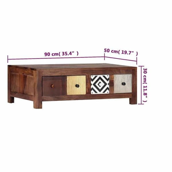 Maison Exclusive - Sofabord 90x50x30 cm Massivt træ