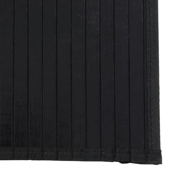 Maison Exclusive - Rektangulär svart matta 100x200 cm bambu