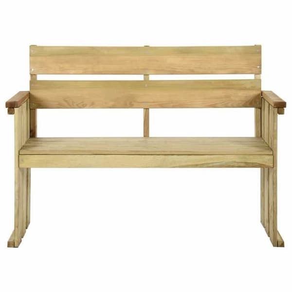 Maison Exclusive - 121 cm puusta valmistettu puutarhapenkki, kyllästetty