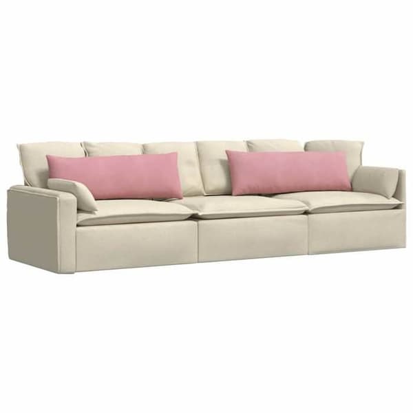 Sofa puder - EKSKLUSIV HUS - Moderne - Fløjl - Aftagelig - 120 x 40 cm (sæt af 2) Ros