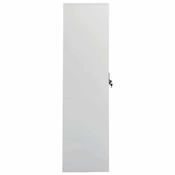 Maison Exclusive - Lys grå garderobe 80x50x180 cm Stål