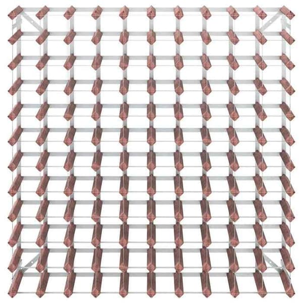 Maison Exclusive - Flaskeholder til 120 flasker Brun Solid fyrretræ brun